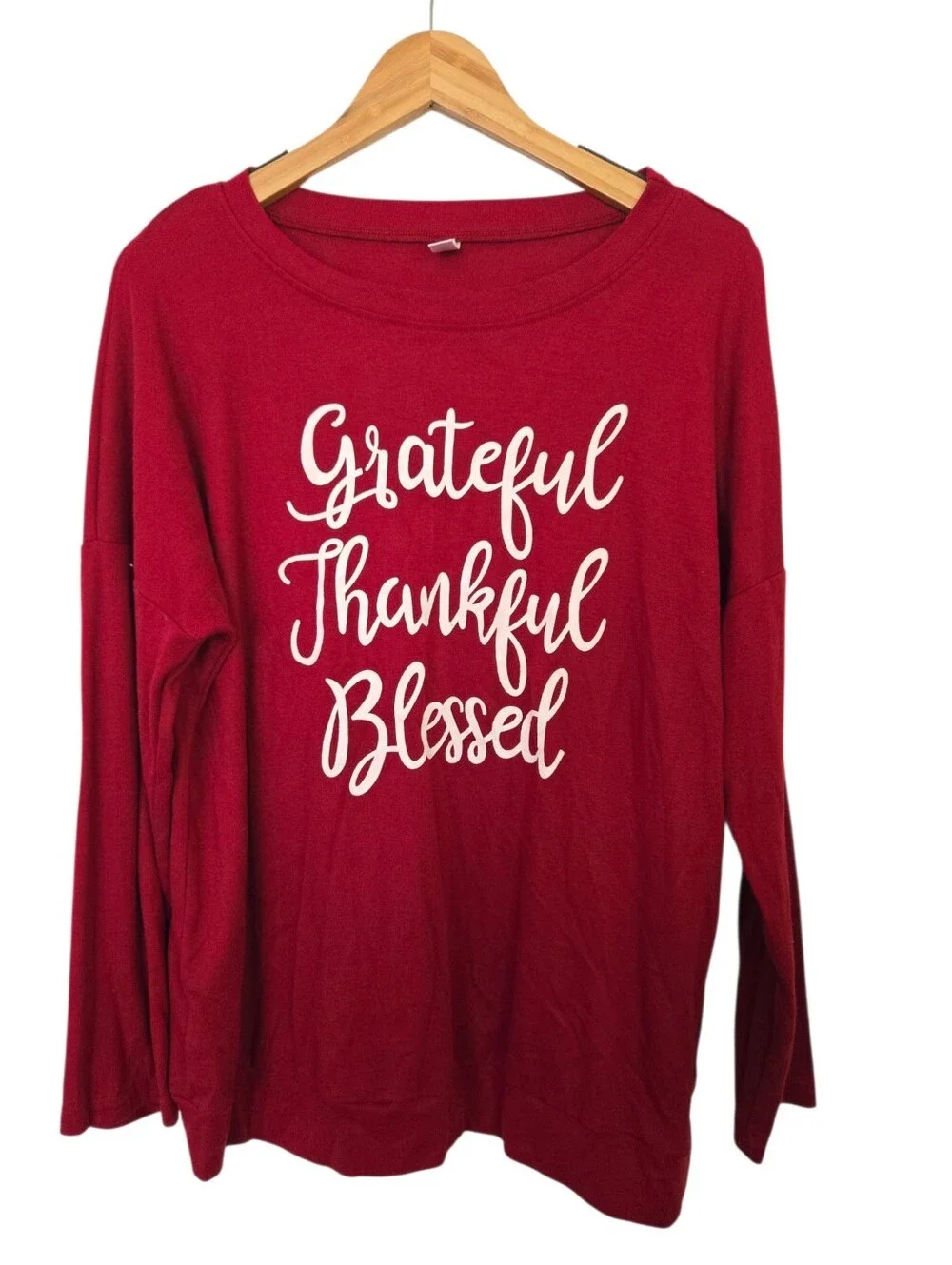 ❤️🍂 Grateful Thankful Blessed Graphic Sweatshirt | Size Large | Cozy Fall Pullo - Picture 2 of 5
